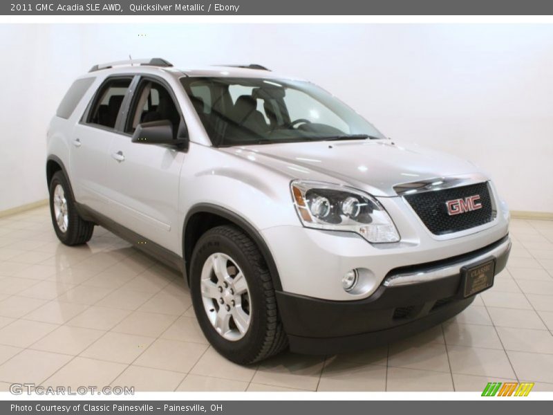 Quicksilver Metallic / Ebony 2011 GMC Acadia SLE AWD