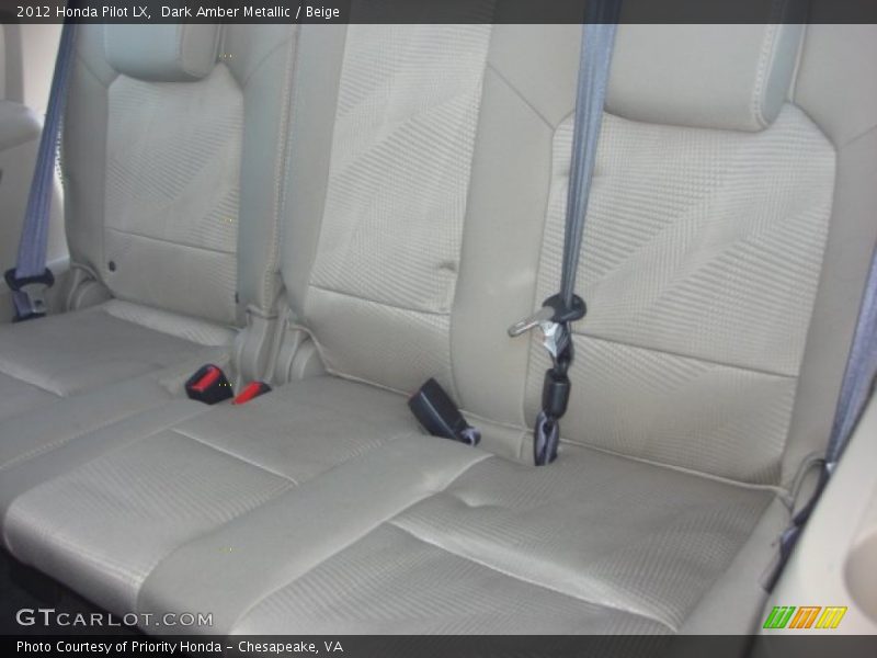 Dark Amber Metallic / Beige 2012 Honda Pilot LX
