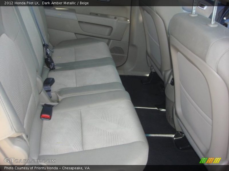 Dark Amber Metallic / Beige 2012 Honda Pilot LX