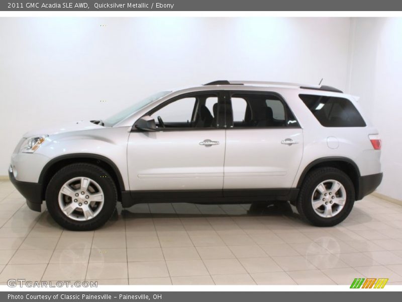 Quicksilver Metallic / Ebony 2011 GMC Acadia SLE AWD