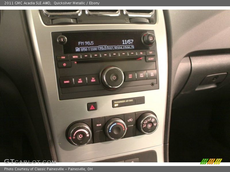Quicksilver Metallic / Ebony 2011 GMC Acadia SLE AWD