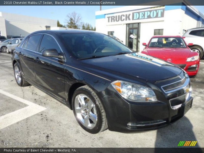 Black Granite Metallic / Cocoa/Cashmere 2010 Chevrolet Malibu LT Sedan