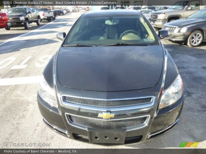 Black Granite Metallic / Cocoa/Cashmere 2010 Chevrolet Malibu LT Sedan