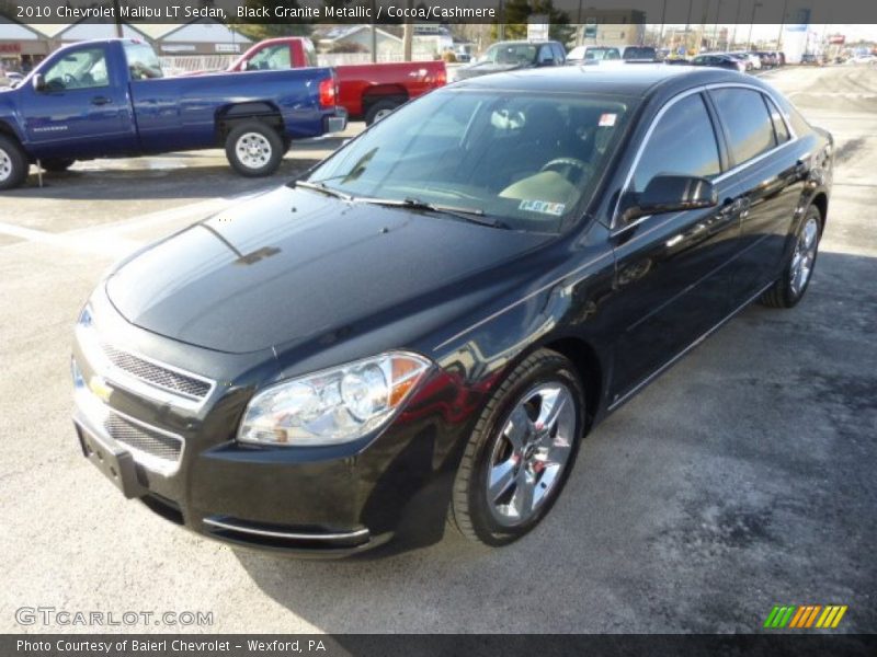 Black Granite Metallic / Cocoa/Cashmere 2010 Chevrolet Malibu LT Sedan