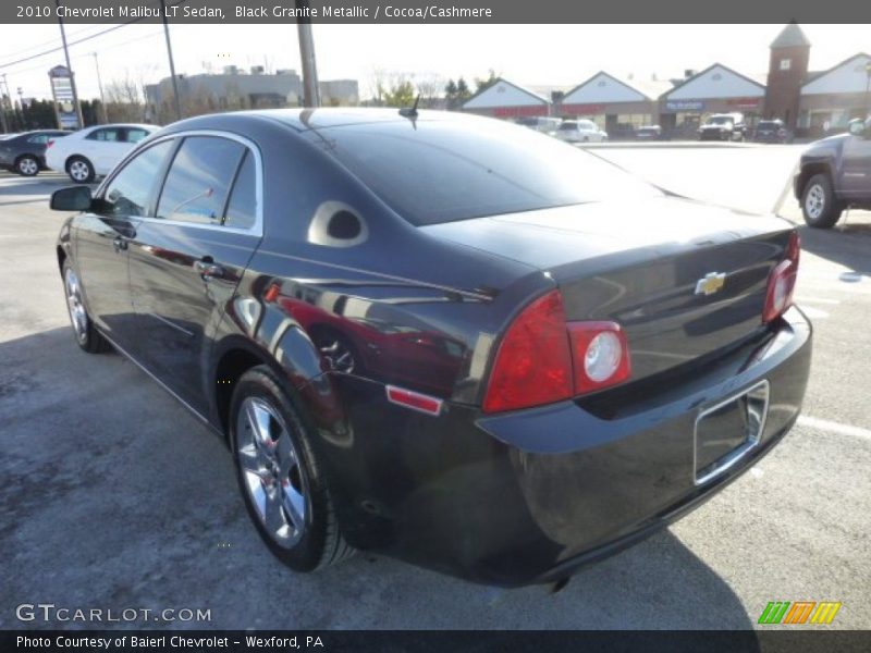 Black Granite Metallic / Cocoa/Cashmere 2010 Chevrolet Malibu LT Sedan