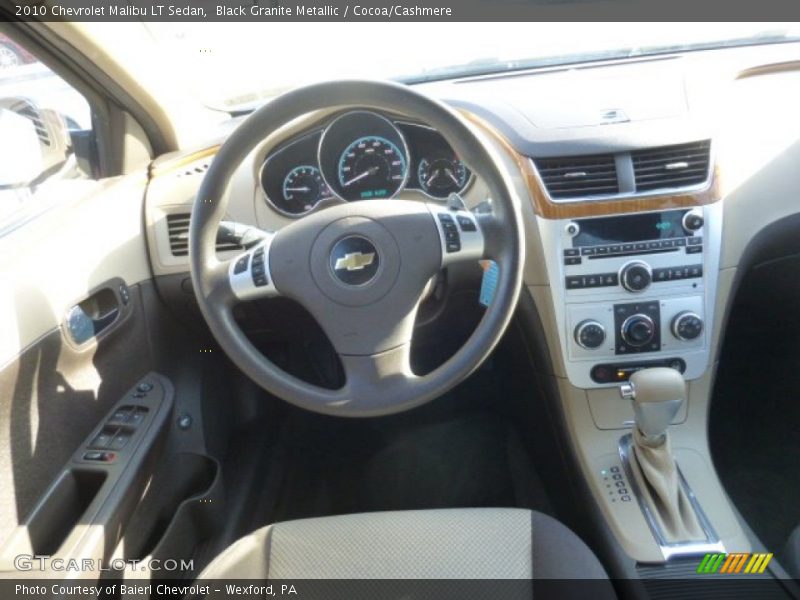 Black Granite Metallic / Cocoa/Cashmere 2010 Chevrolet Malibu LT Sedan