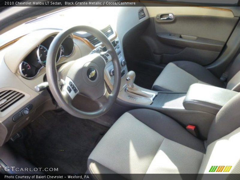 Black Granite Metallic / Cocoa/Cashmere 2010 Chevrolet Malibu LT Sedan