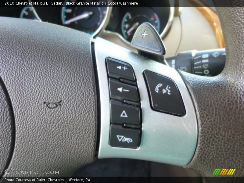 Black Granite Metallic / Cocoa/Cashmere 2010 Chevrolet Malibu LT Sedan
