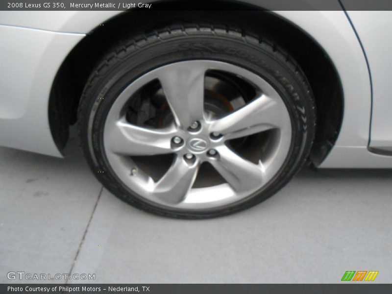 Mercury Metallic / Light Gray 2008 Lexus GS 350