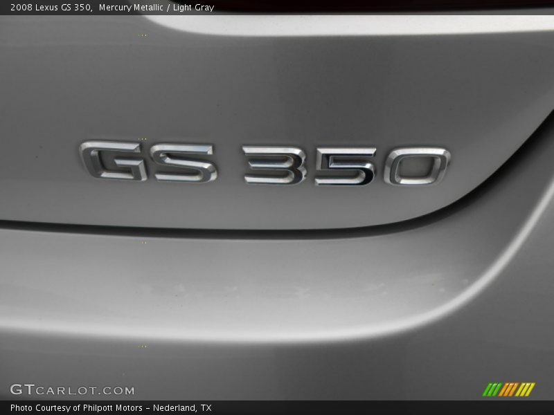 Mercury Metallic / Light Gray 2008 Lexus GS 350