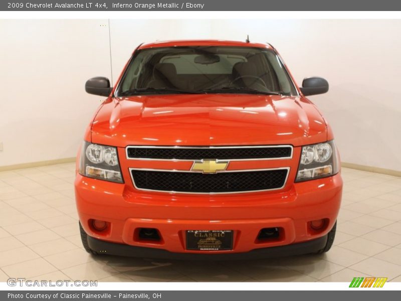 Inferno Orange Metallic / Ebony 2009 Chevrolet Avalanche LT 4x4