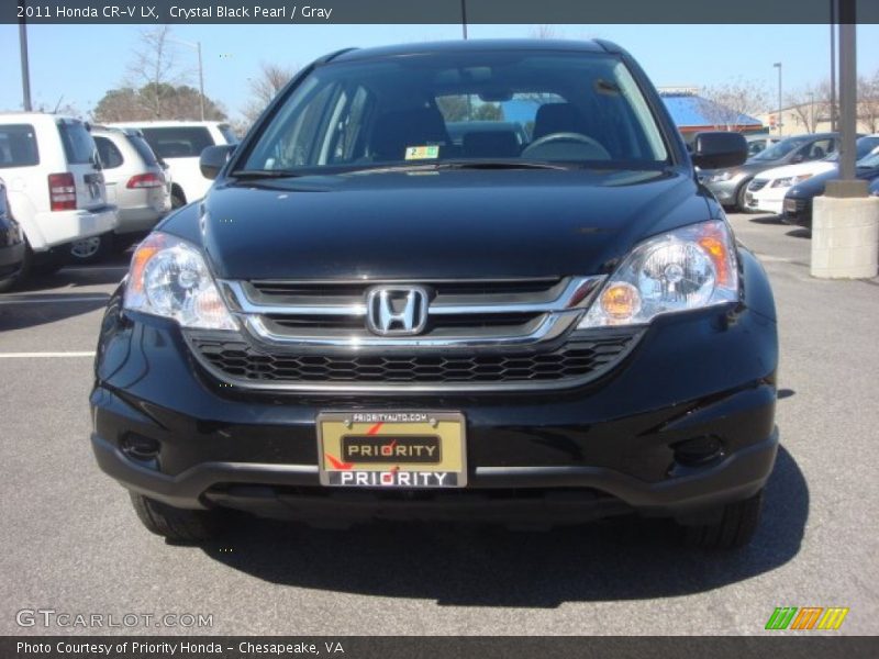 Crystal Black Pearl / Gray 2011 Honda CR-V LX