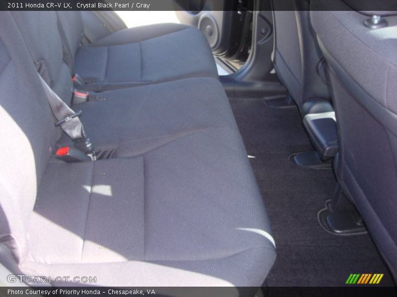 Crystal Black Pearl / Gray 2011 Honda CR-V LX
