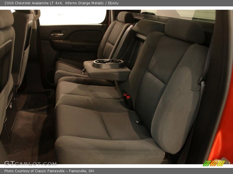 Inferno Orange Metallic / Ebony 2009 Chevrolet Avalanche LT 4x4