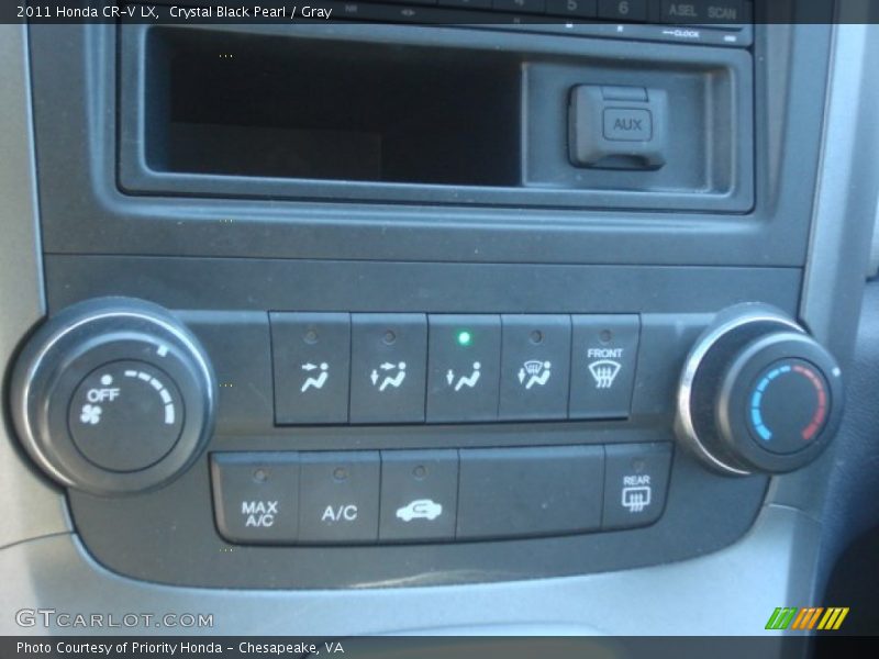 Crystal Black Pearl / Gray 2011 Honda CR-V LX
