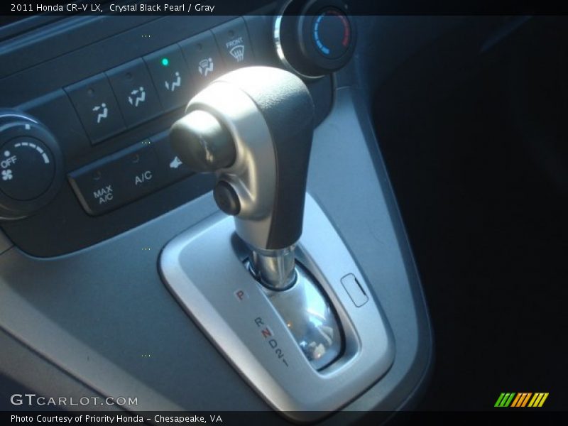 Crystal Black Pearl / Gray 2011 Honda CR-V LX