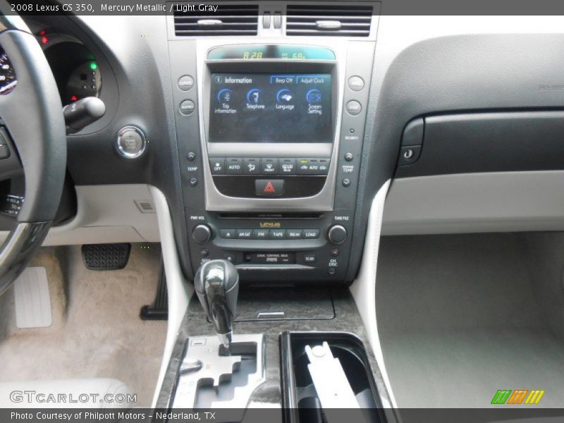 Mercury Metallic / Light Gray 2008 Lexus GS 350