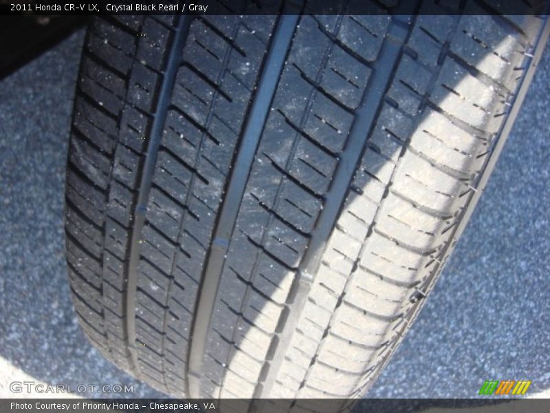 Crystal Black Pearl / Gray 2011 Honda CR-V LX