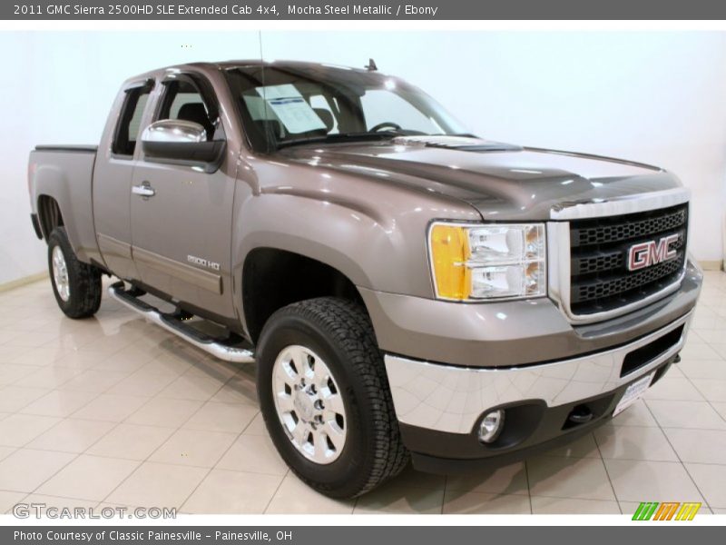 Mocha Steel Metallic / Ebony 2011 GMC Sierra 2500HD SLE Extended Cab 4x4