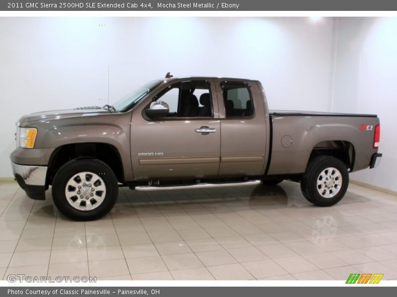 Mocha Steel Metallic / Ebony 2011 GMC Sierra 2500HD SLE Extended Cab 4x4