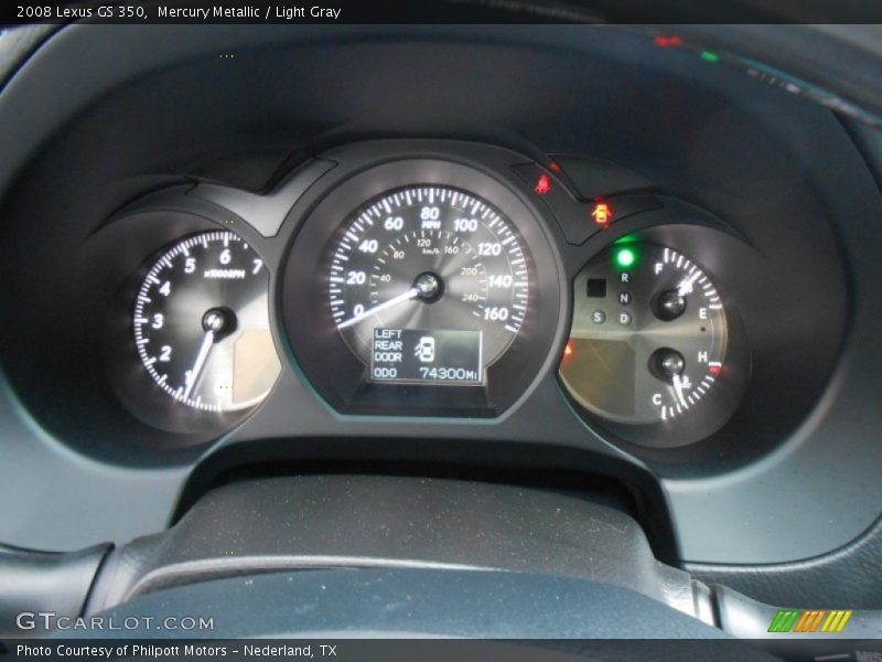 Mercury Metallic / Light Gray 2008 Lexus GS 350