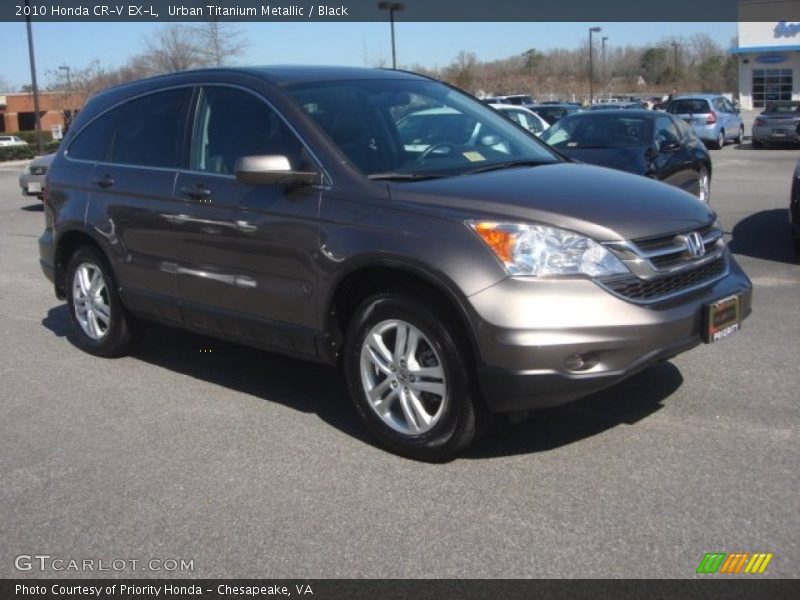 Urban Titanium Metallic / Black 2010 Honda CR-V EX-L
