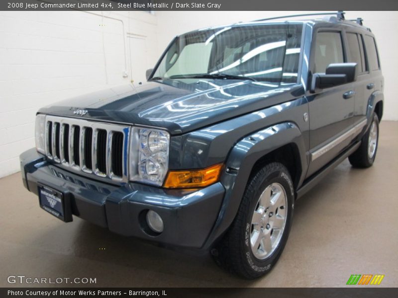 Steel Blue Metallic / Dark Slate Gray 2008 Jeep Commander Limited 4x4