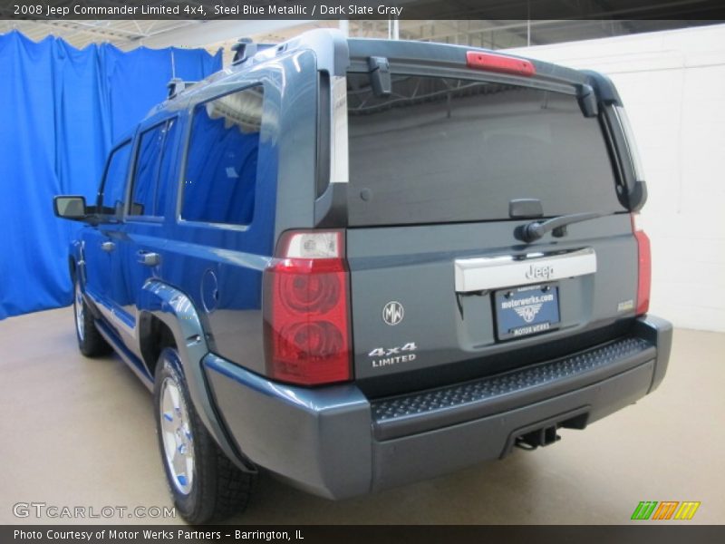 Steel Blue Metallic / Dark Slate Gray 2008 Jeep Commander Limited 4x4