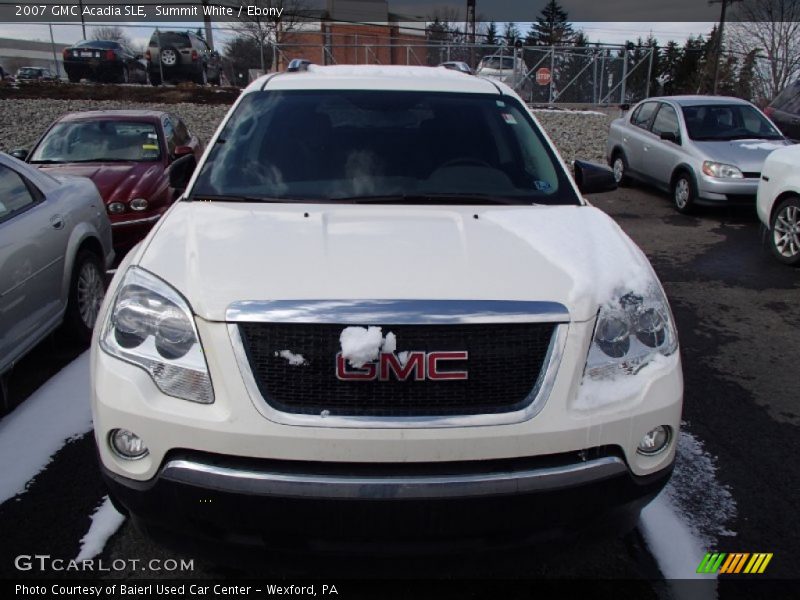 Summit White / Ebony 2007 GMC Acadia SLE