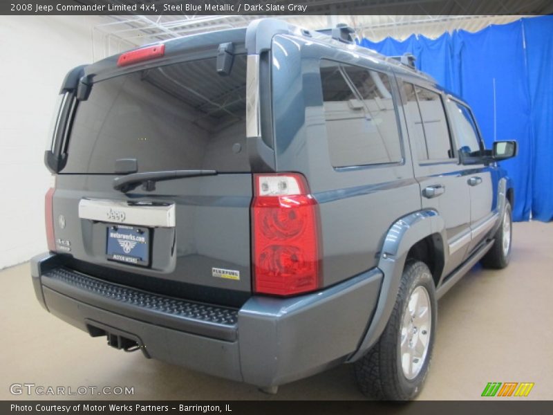 Steel Blue Metallic / Dark Slate Gray 2008 Jeep Commander Limited 4x4