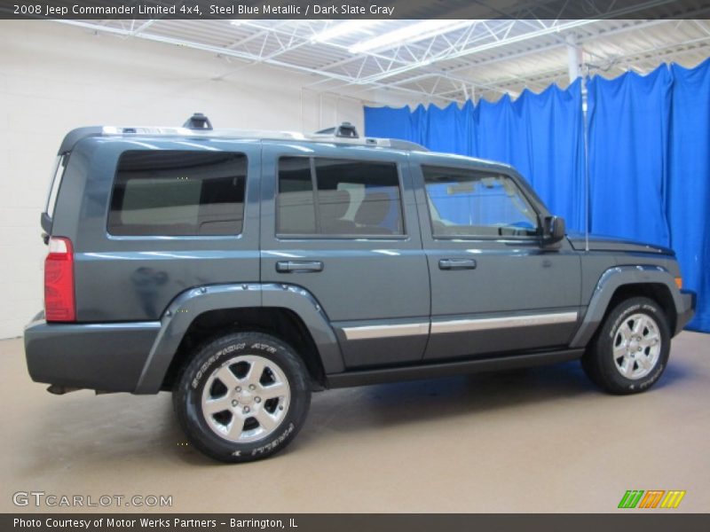 Steel Blue Metallic / Dark Slate Gray 2008 Jeep Commander Limited 4x4
