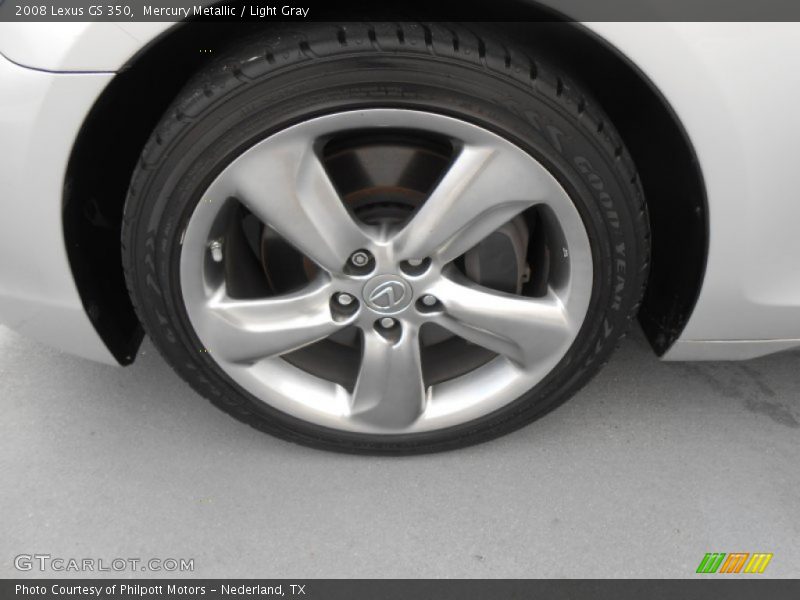Mercury Metallic / Light Gray 2008 Lexus GS 350