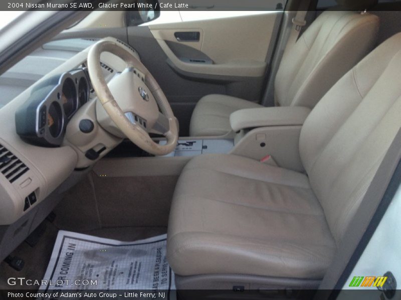 Glacier Pearl White / Cafe Latte 2004 Nissan Murano SE AWD