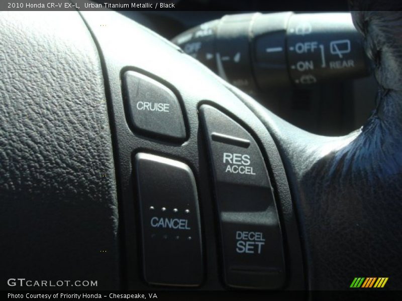 Urban Titanium Metallic / Black 2010 Honda CR-V EX-L