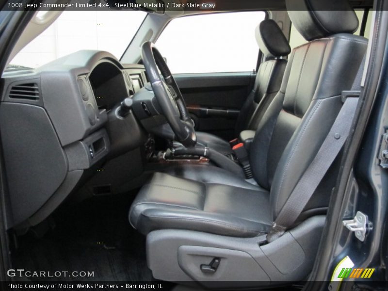 Steel Blue Metallic / Dark Slate Gray 2008 Jeep Commander Limited 4x4