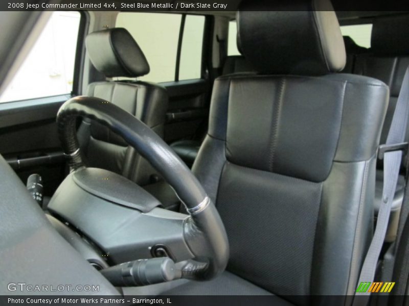 Steel Blue Metallic / Dark Slate Gray 2008 Jeep Commander Limited 4x4