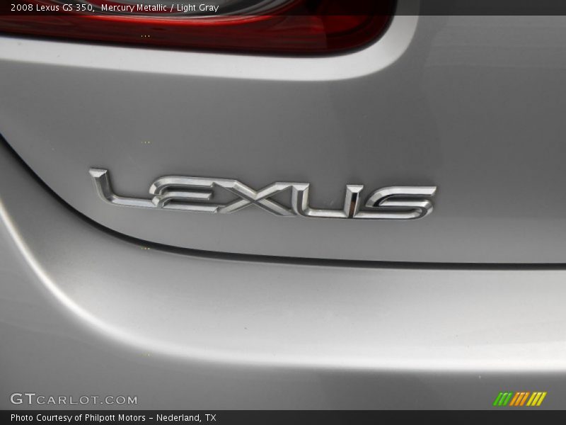 Mercury Metallic / Light Gray 2008 Lexus GS 350