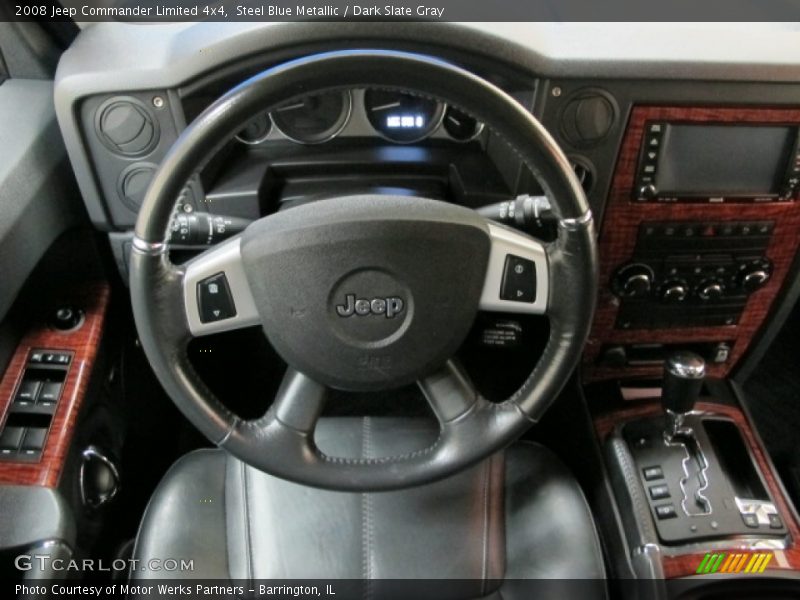 Steel Blue Metallic / Dark Slate Gray 2008 Jeep Commander Limited 4x4