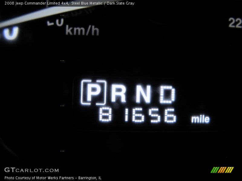 Steel Blue Metallic / Dark Slate Gray 2008 Jeep Commander Limited 4x4