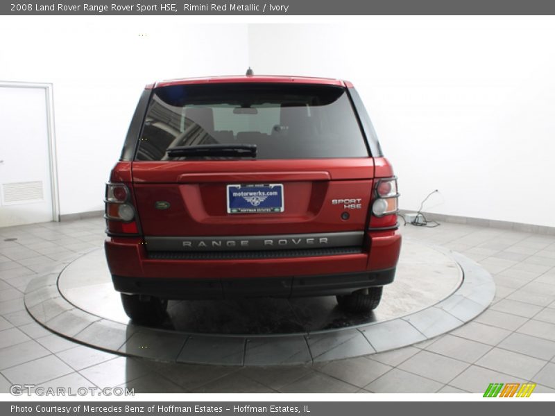Rimini Red Metallic / Ivory 2008 Land Rover Range Rover Sport HSE