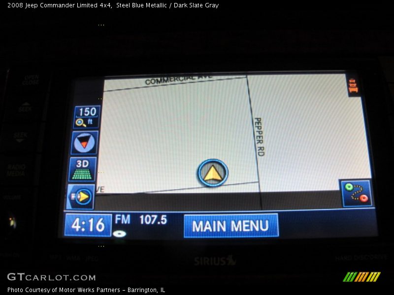 Steel Blue Metallic / Dark Slate Gray 2008 Jeep Commander Limited 4x4