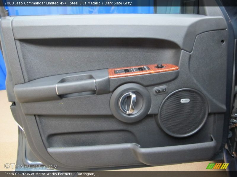 Steel Blue Metallic / Dark Slate Gray 2008 Jeep Commander Limited 4x4