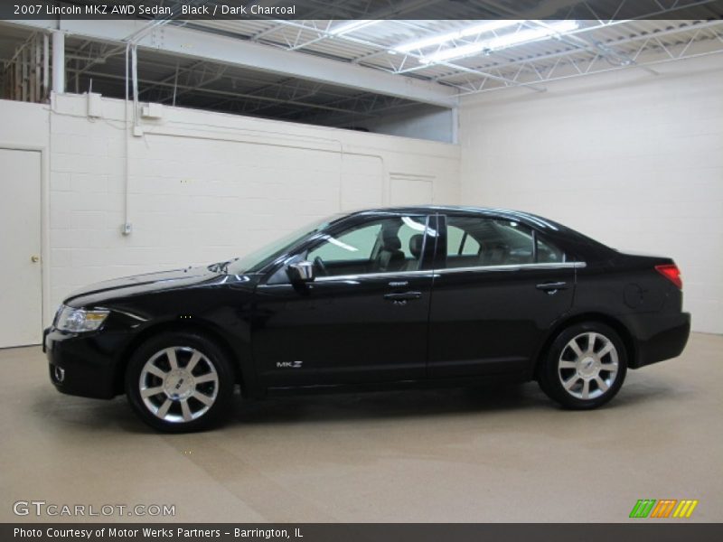 Black / Dark Charcoal 2007 Lincoln MKZ AWD Sedan