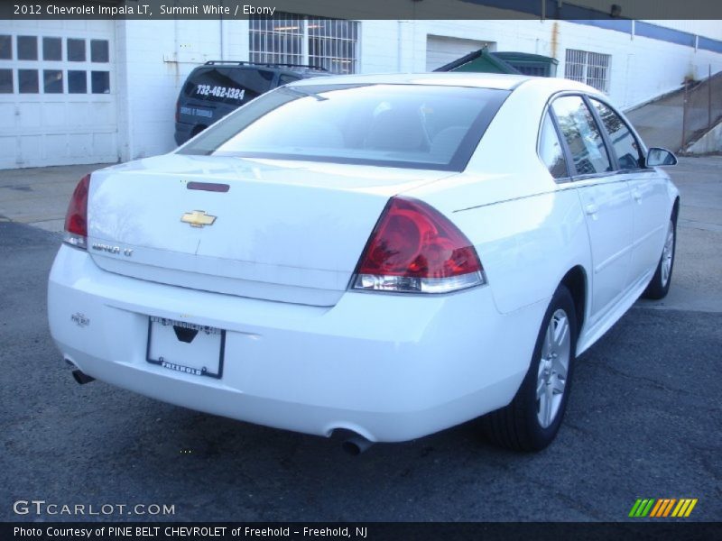 Summit White / Ebony 2012 Chevrolet Impala LT