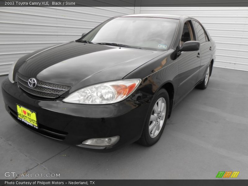 Black / Stone 2003 Toyota Camry XLE