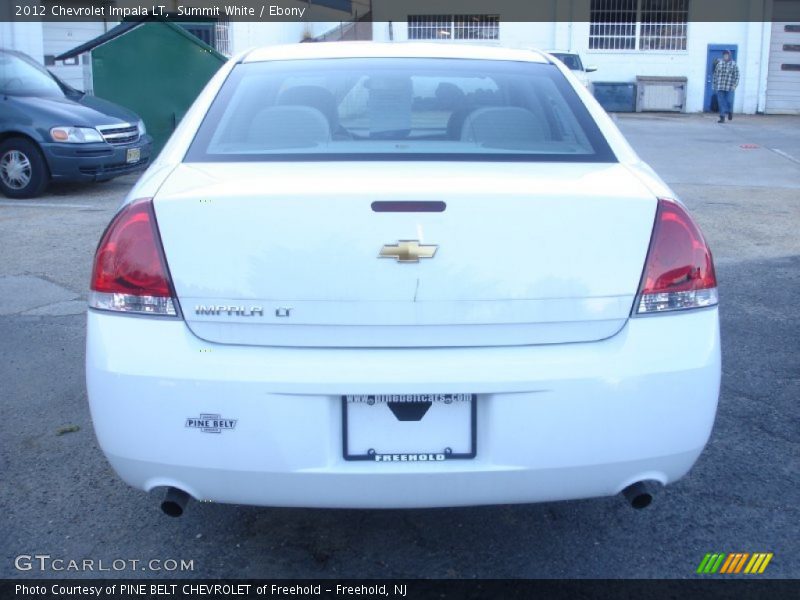 Summit White / Ebony 2012 Chevrolet Impala LT