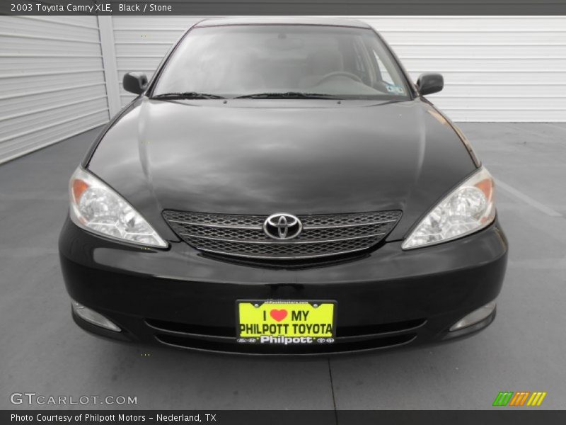 Black / Stone 2003 Toyota Camry XLE