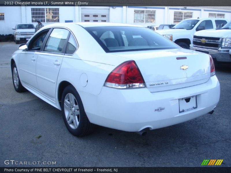 Summit White / Ebony 2012 Chevrolet Impala LT