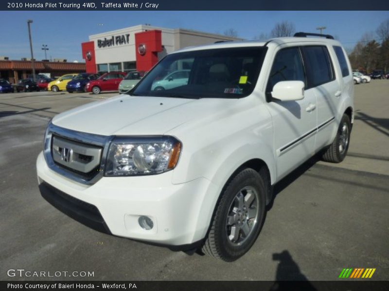 Taffeta White / Gray 2010 Honda Pilot Touring 4WD