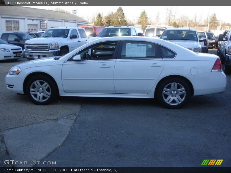 Summit White / Ebony 2012 Chevrolet Impala LT